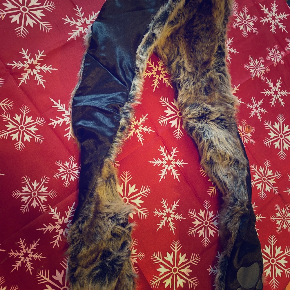 Animal fur style winter hat